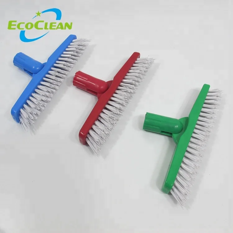 Коммерческая щетка EcoClean для чистки плитки и раствора, прикрепляется к стандартному американскому резьбовому полюсу