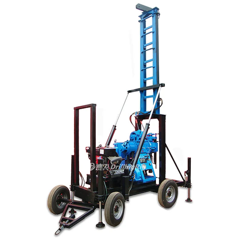 DEFY XY-200F borehole drilling rig, China mobile water drilling machinery