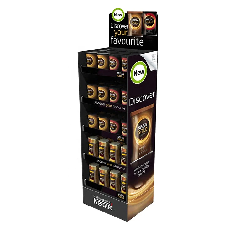 
Pop Up Cardboard Products Display Stand, Corrugated Carton Floor Display Racks, Paper Display Stand Shelf Unit 