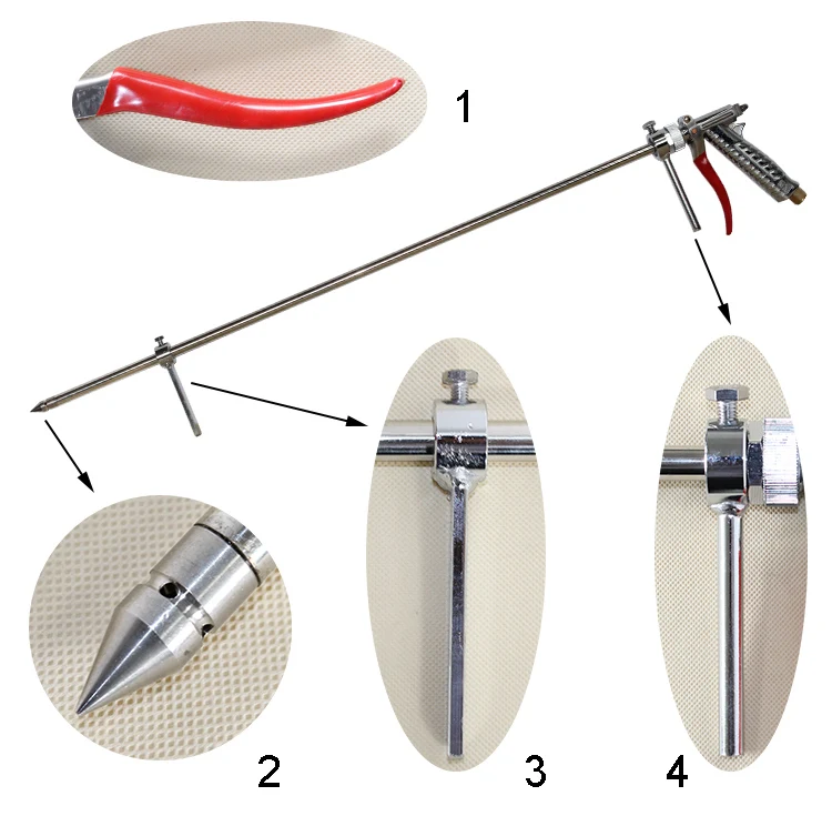 iLOT Metal Long Trigger Sprayer Gun for Garden and Agriculture Use, weedkiller Liquid Fertilizer Injector Gun