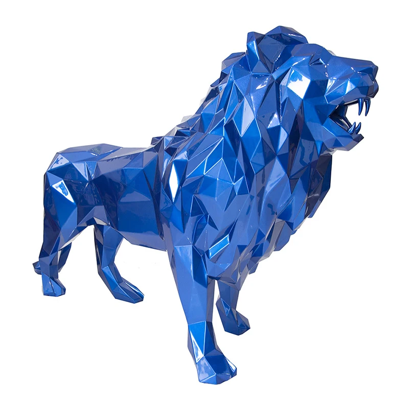 3D Wall Sculpture Factory Esculturas En Resina Resin Fiberglass Lion Head Sculpture