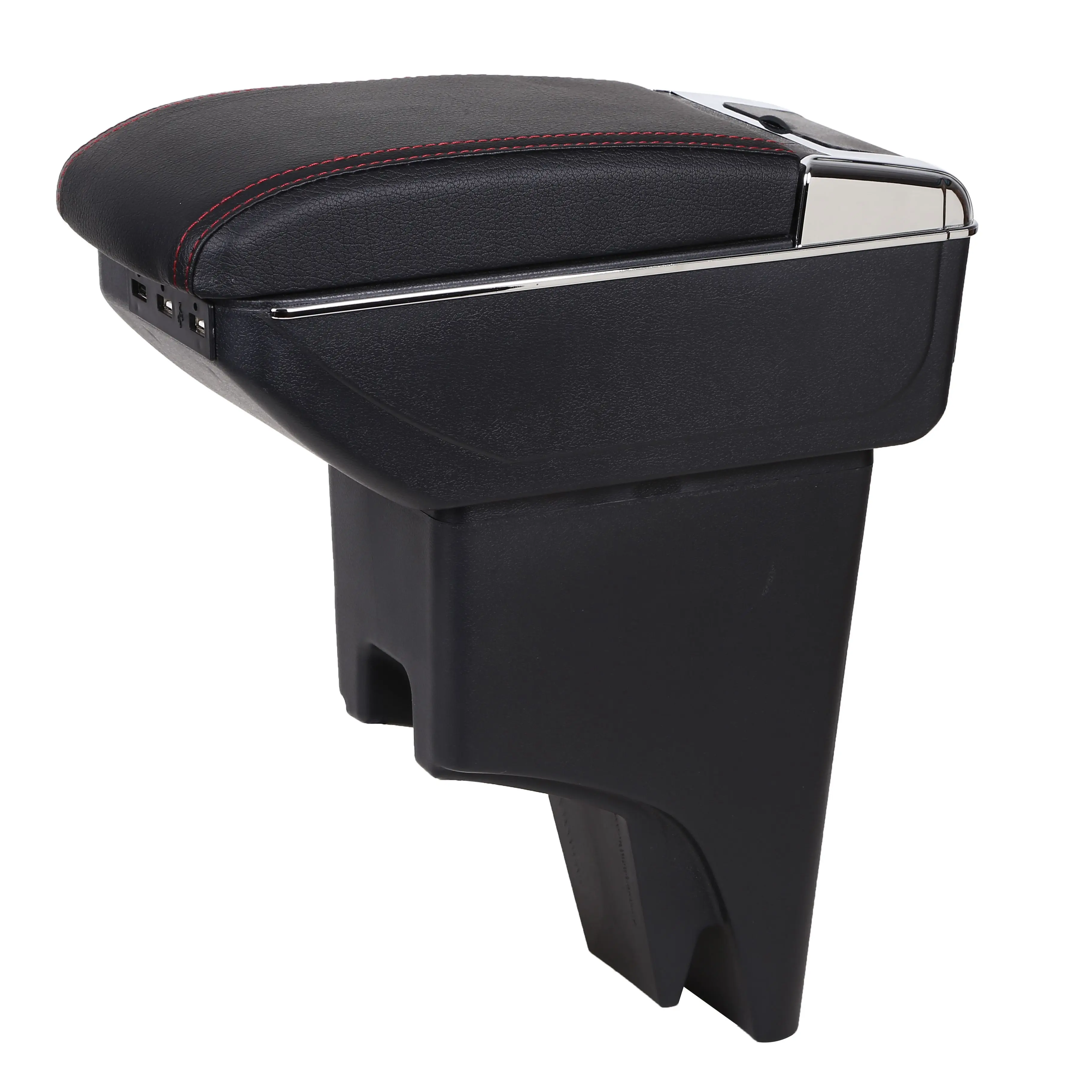 For Perodua Bezza New design 7 USB/LED leather Armrest console box interior Armrest Storage car-styling accessories parts