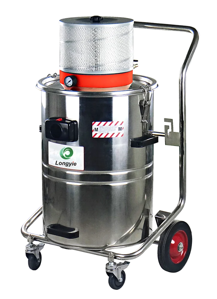 
P160 60L wet and dry Explosive-proof food industry pneumatic industrial vacuum cleaner with HEPA filter 