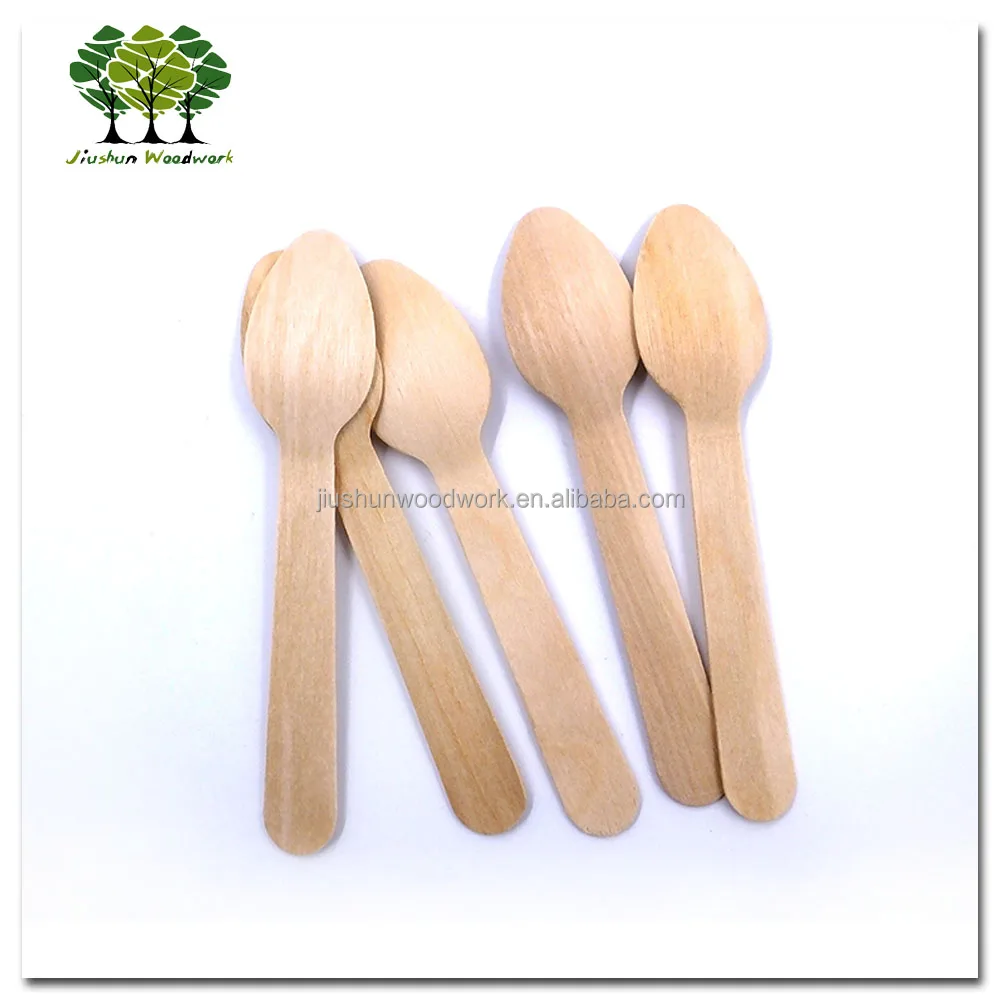 
Disposable wood ice cream spoon / spatula 
