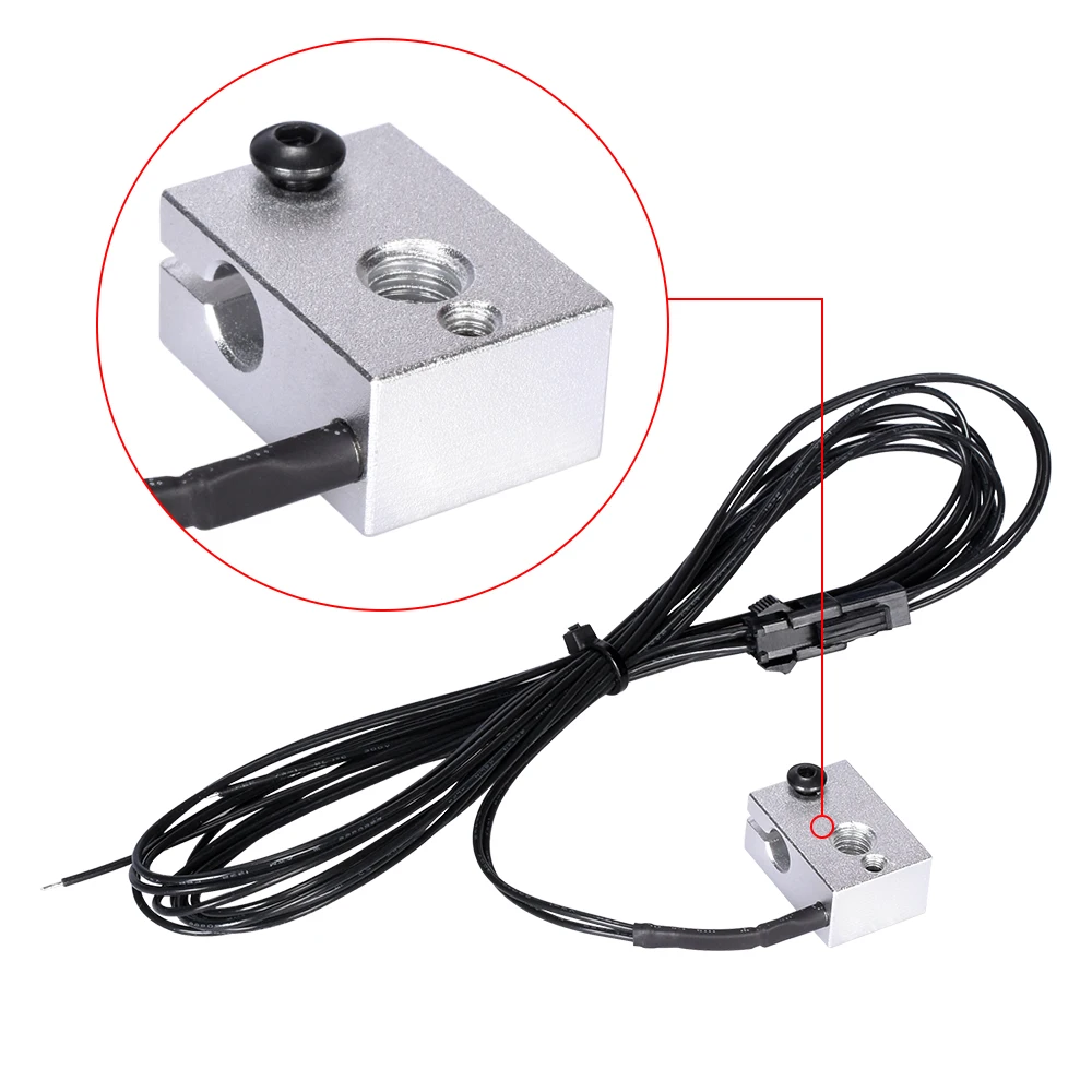  BIQU HT-NTC100K Ohm 1 м/2 м высокотемпературный датчик термистора NTC 3950 100K для нити V6 тепловой блок Hotend