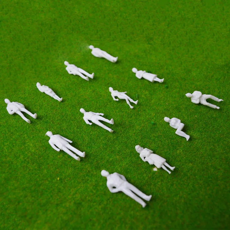 1/50 scale model miniature white figures Architectural model human scale