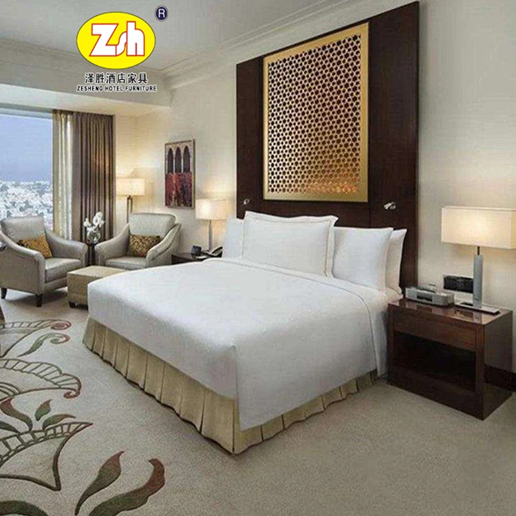 luxury hotel furniture set bedroom for 5-star foshan ZH-095