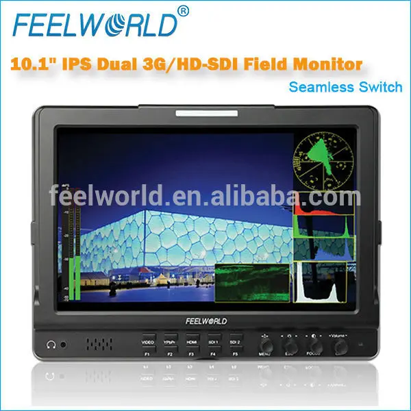 Feelworld 1280 * 800 IPS жк-монитор с двумя 3 г с vectorscope для телевизионного вещания