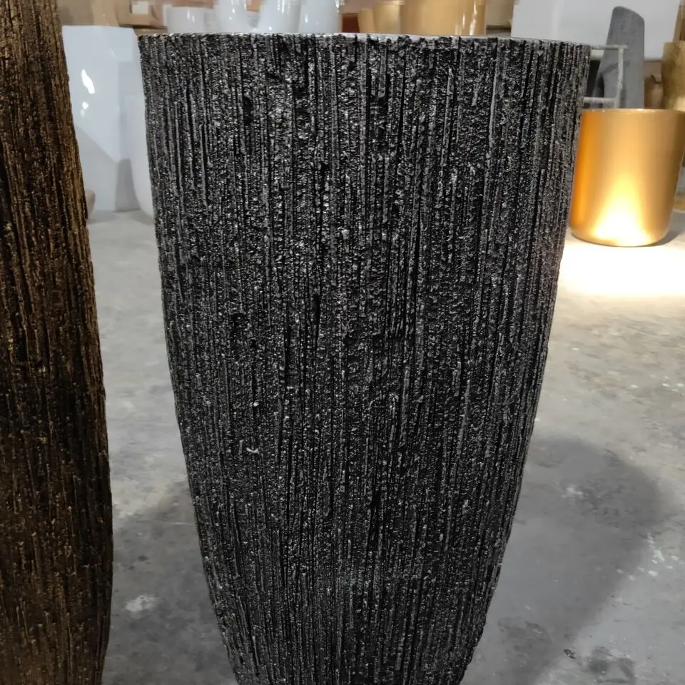 FRP Home Living Design Decorative Natural Sandstone Planter Pot