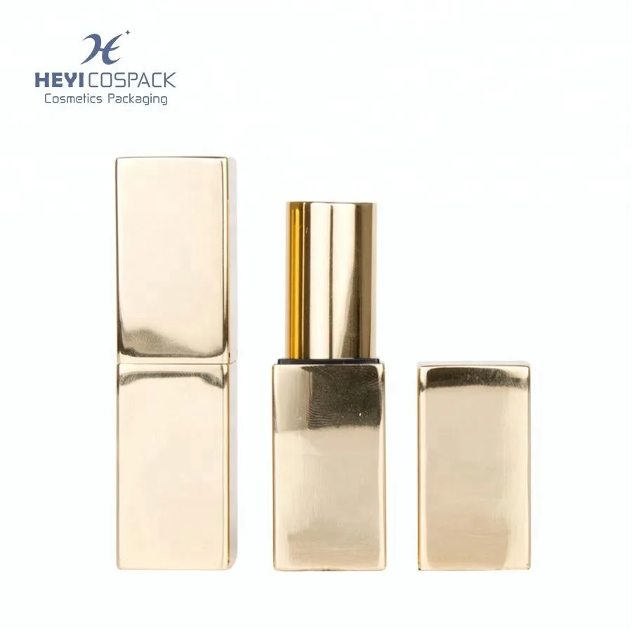 
Cosmetic packaging empty square aluminum lipstick tube 