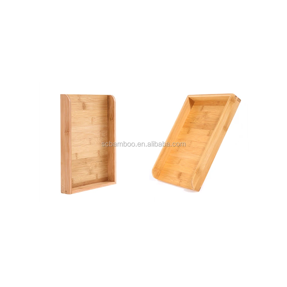 
bamboo desktop file folder organizer, office paper tray holder, office desk organizer wholesale 