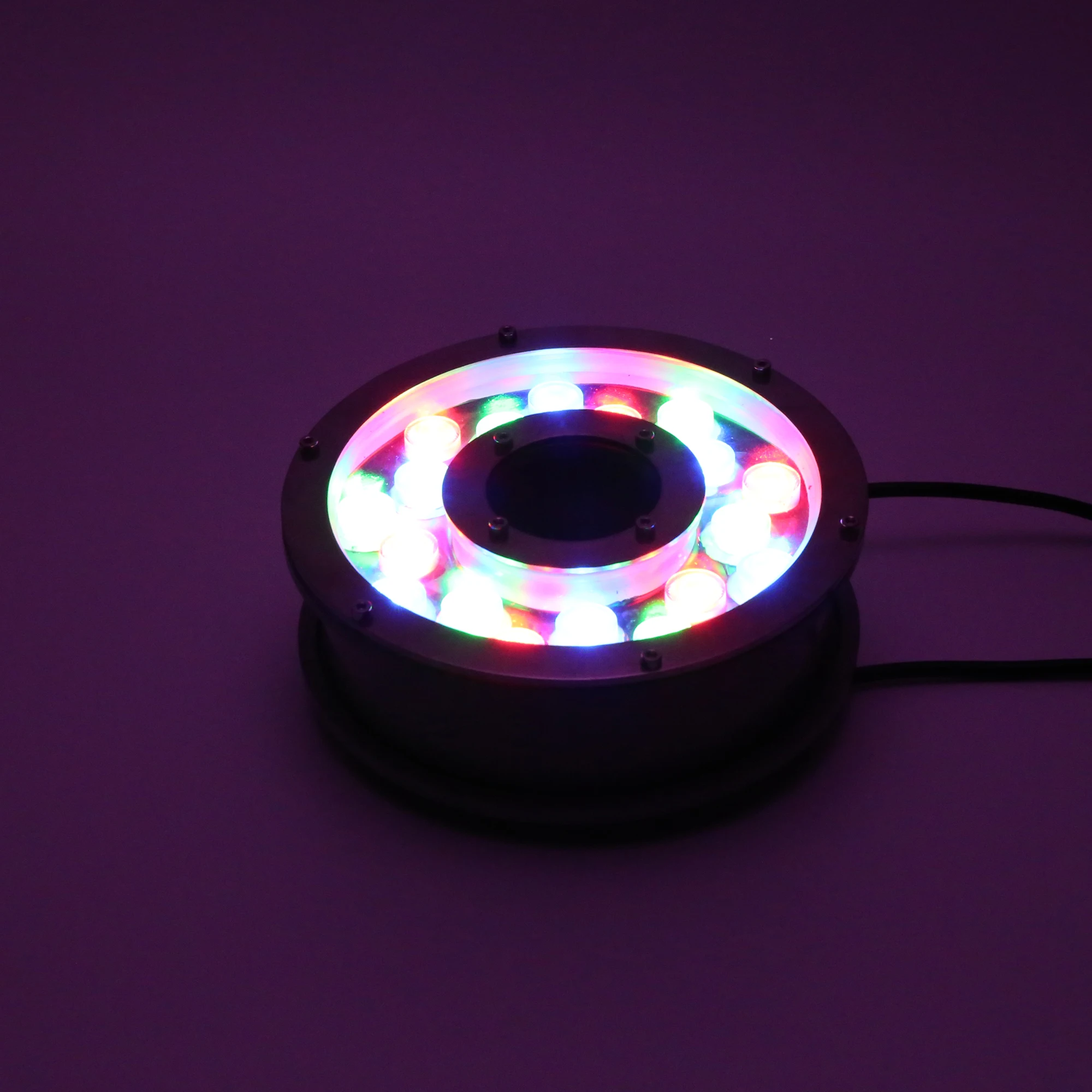 Наружный IP68 Водонепроницаемый подводный dmx 512 rgb меняющий цвет