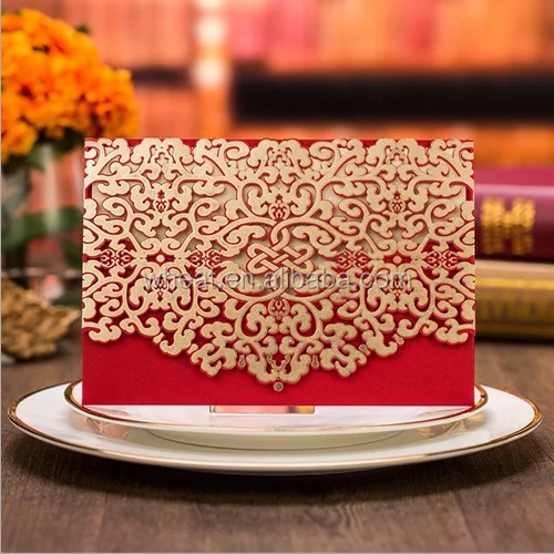 Personalized Card Laser Cut Wedding Invitations