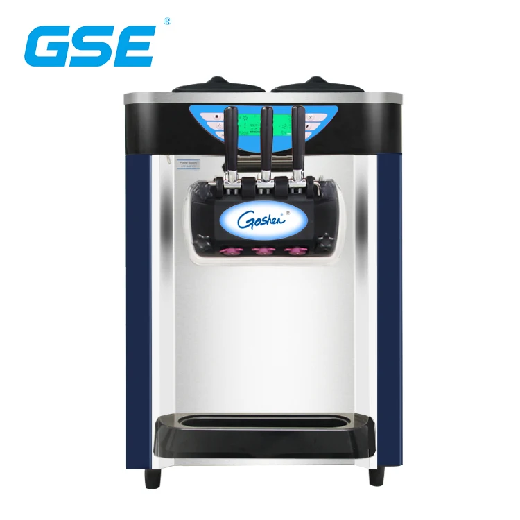 E128 Goshen High quality stainless steel hopper commercial soft cream maker