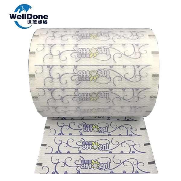 WELLDONE Honey baby diapers nonwoven frontal tape raw material for baby diaper raw materials for diaper