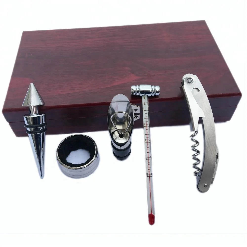 The opener wine tool gift set with wooden box