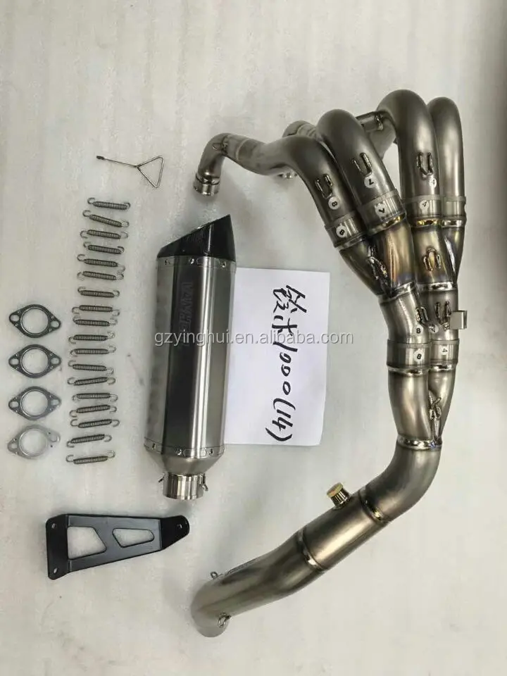full titanium exhaust muffler pipe system for CBR1000 2014 new year model