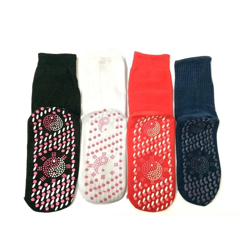 Newly designed sports anion thermal massage foot self-heating socks