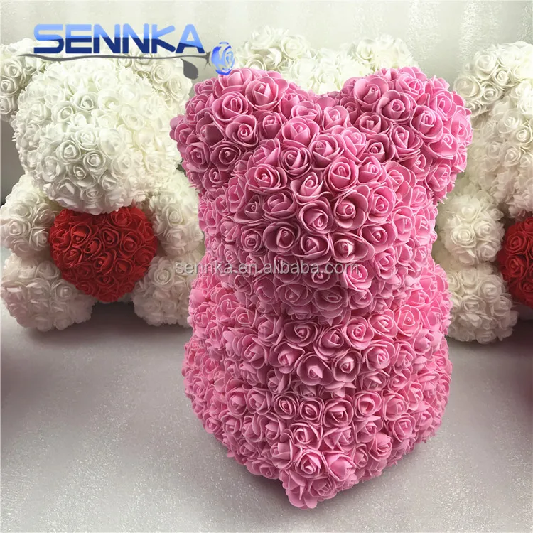 China Wholesale Artificial PE Rose Bear