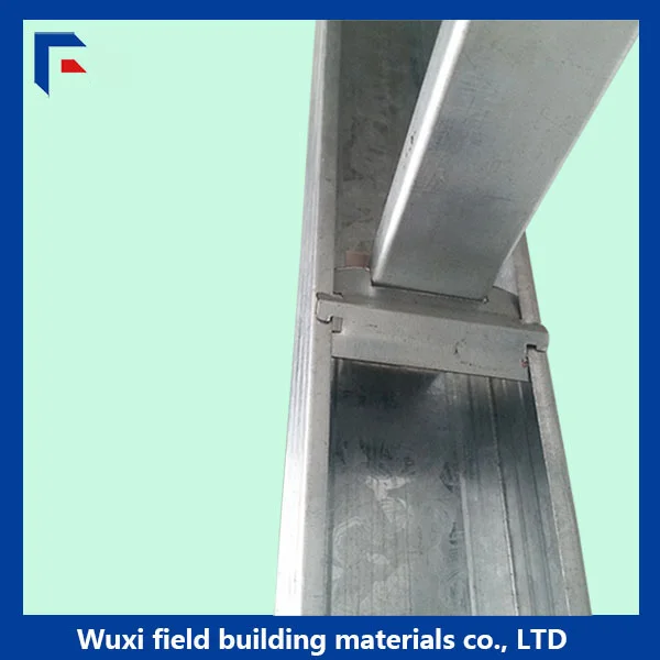 Galvanized metal stud wall angle profile