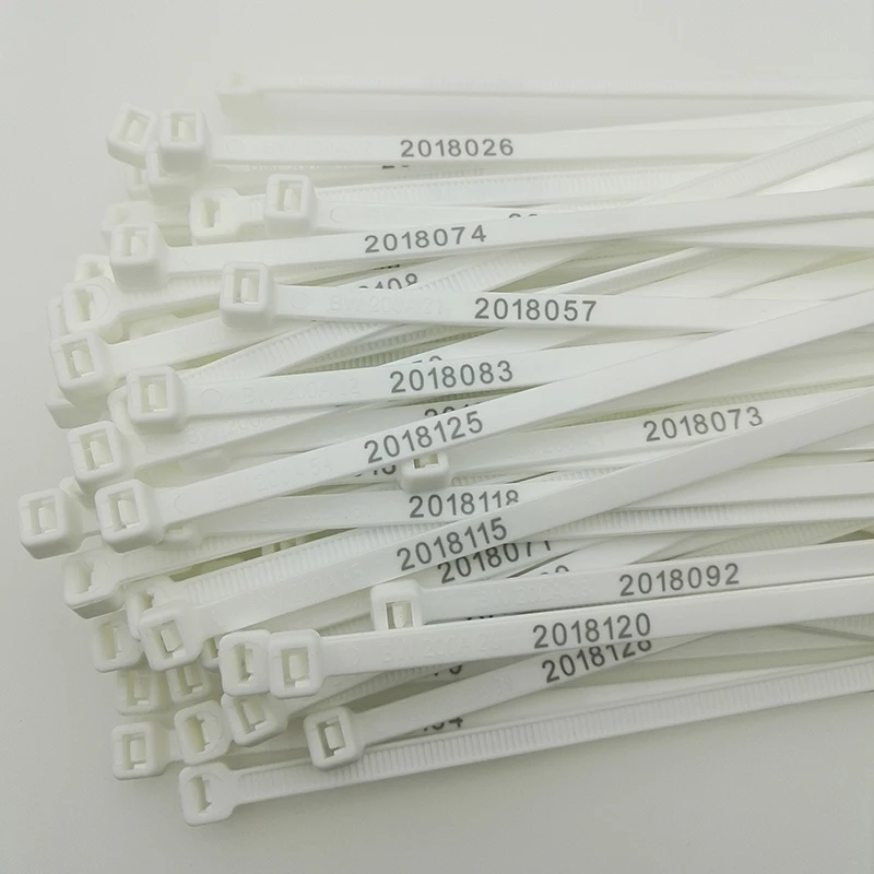 
Custom Serialized Numbered Cable Ties With Logo 