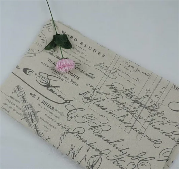 british wind english guitar printed linen fabric DIY handmade cloth for tablecloth/decorative cloth/sofa sets