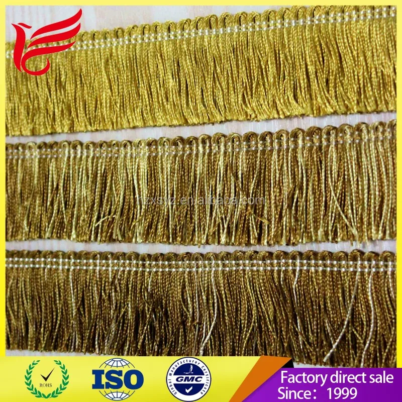 Gold Gradient Ramp Blue Sofa Design braided Cord With Lip