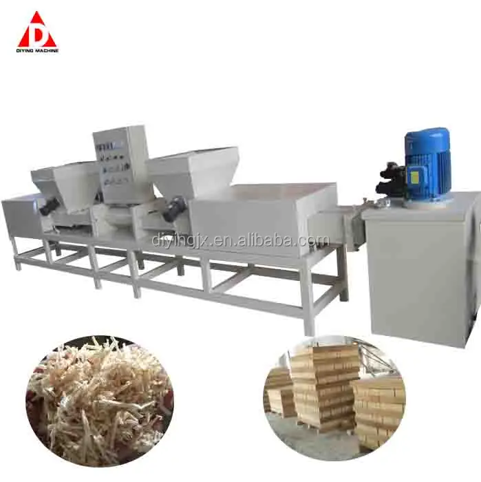 Making Cutter Hot Press Wood Chips Sawdust Shaving Pallet Block Machine