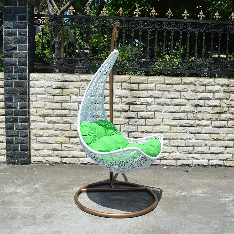 Outdoor patio hot sales PE rattan swing hanging chair