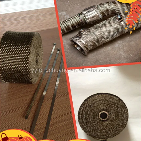Thermal Heated Wrist Wrap Exhaust Wrap Titanium Insulation Wrap