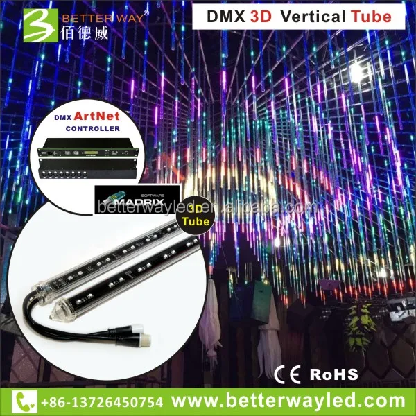Betterway 3d свет Обеспечение Madrix dmx512 контроллер двусторонний световой эффект для dj booth