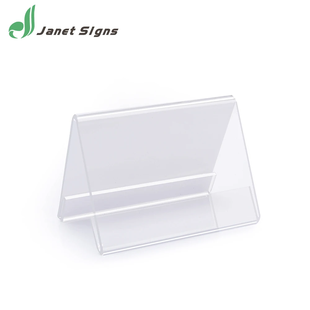 
Customizable Acrylic Sign Holder Table Card V shape acrylic A4 paper display stand 