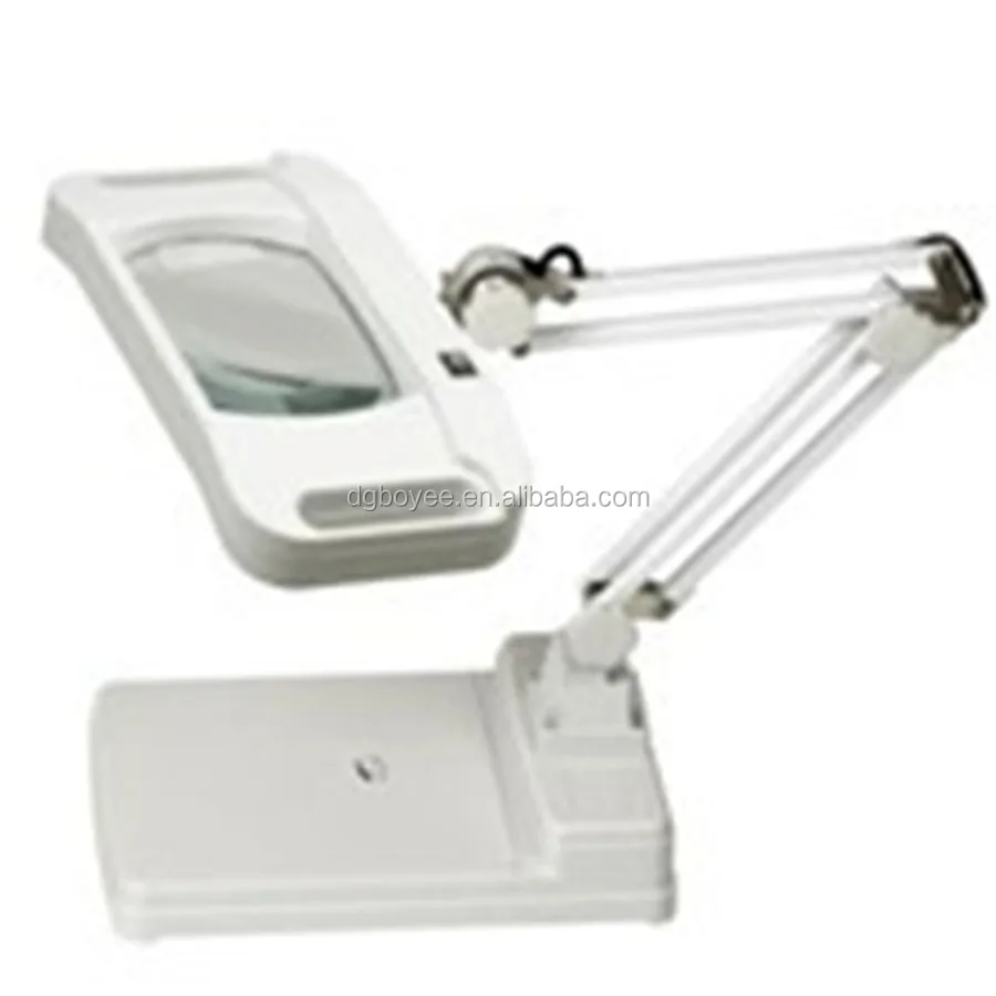 Desktop Lighting Magnifier Table Lamp 10X Lifting Square Magnifier 86H Adjusting Magnifier lamp