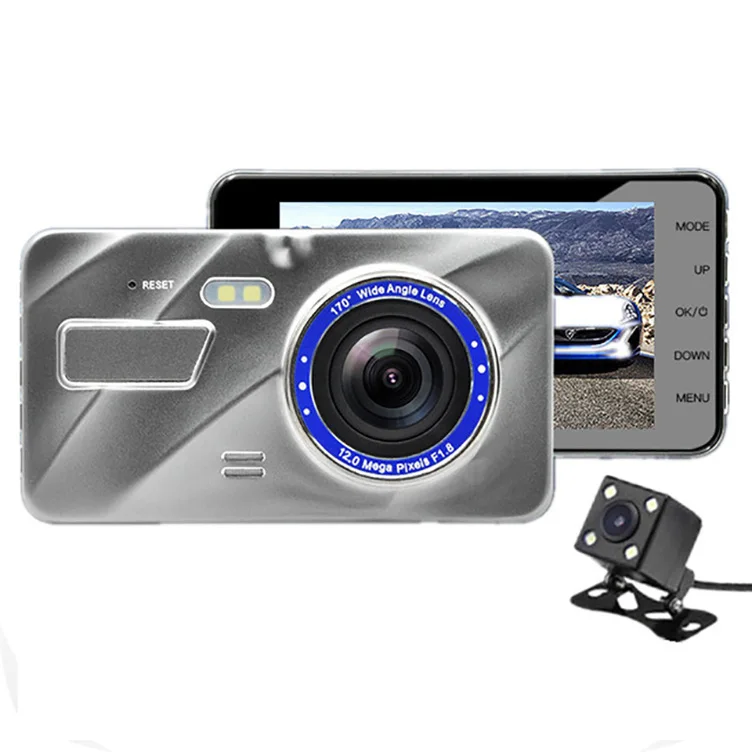 2019 двойной объектив Full Hd Автомобильный фотоаппарат Dvr новейший 1080 тире камера для автомобилей