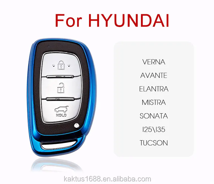 key case For HYUNDAI Verna Avante Elantra MISTRA Sonata i25\i35 TucsonCar Key Case TPU protect Cover Carkey shell