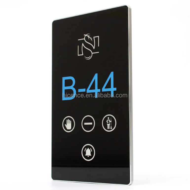 Customized 12V DC Outdoor Display hotel logo room number Occupied Bell DND MUR Door Plates with different colors