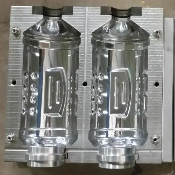2 cavities 500ml plastic bottle blowing moulds