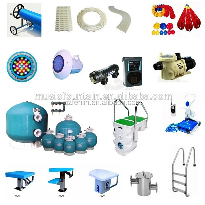 More Than 15 Years Full Set Concrete Vinyl Swimming Pool Equipment And Supplies