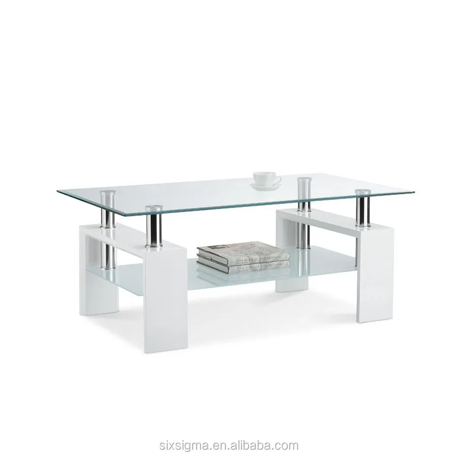 
white glass mdf classic coffee table / tea table / end table 