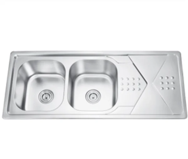 Factory Directly Double Bowl Single Drain Board Sell Stainless Steel Kitchen Sink