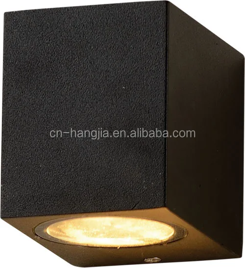 Fast shipping channel Plastic style upper and lower lighting IP44 black shipped without bulb