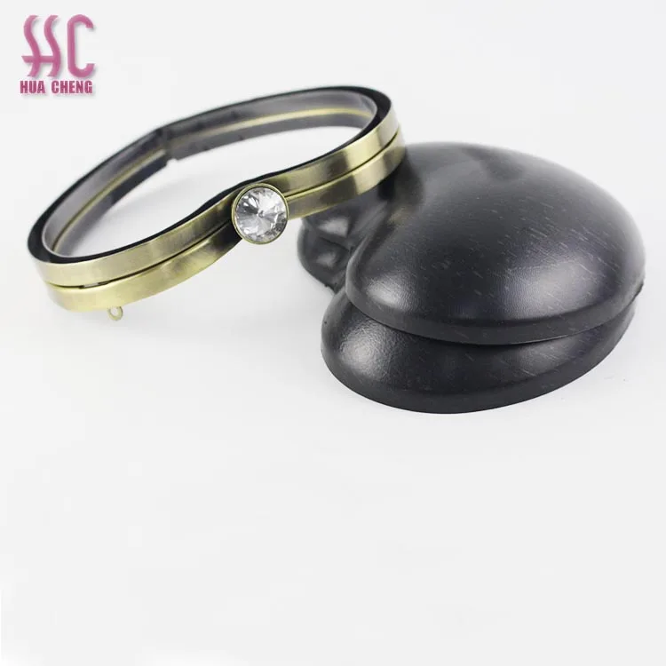 factory price new heart shape clutch box purse frame