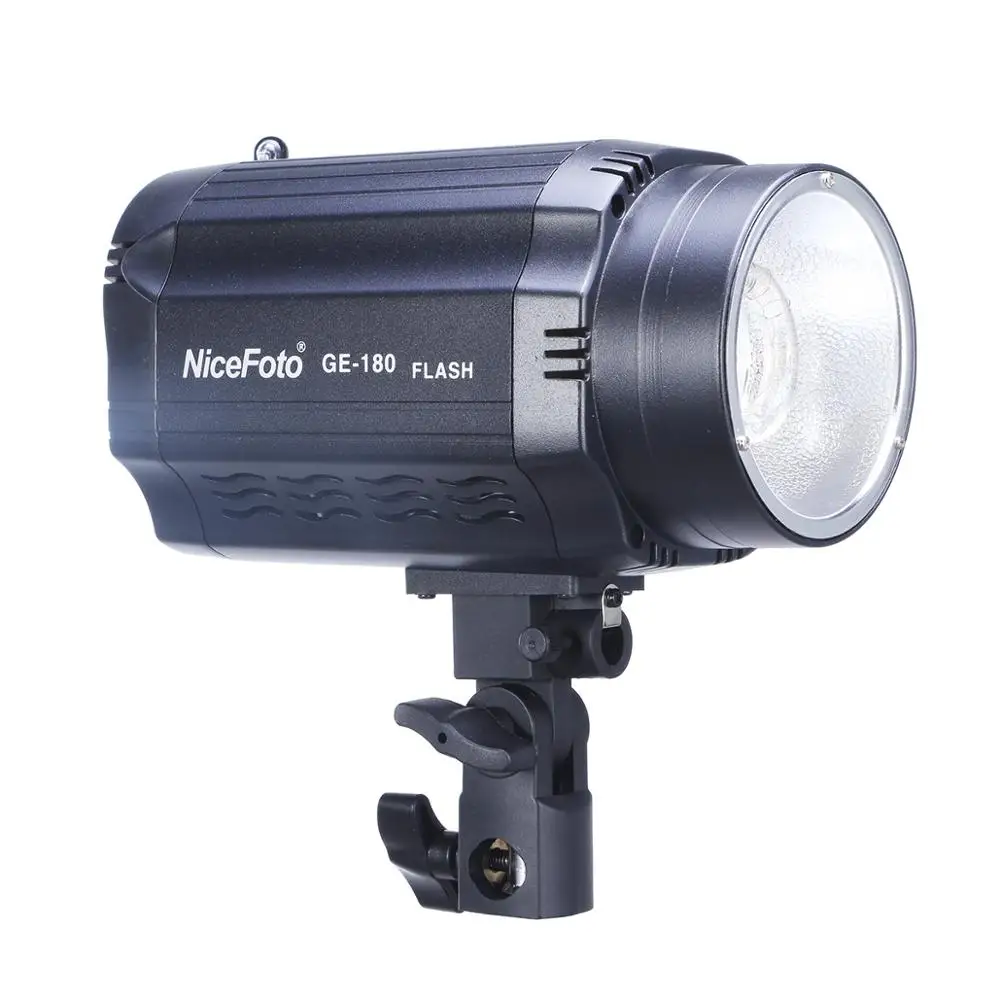 GE-180 180W NiceFoto Mini Studio Flash Light  GN46 CCT 5500 Strobe flash photo light photographic equipment for video shooting