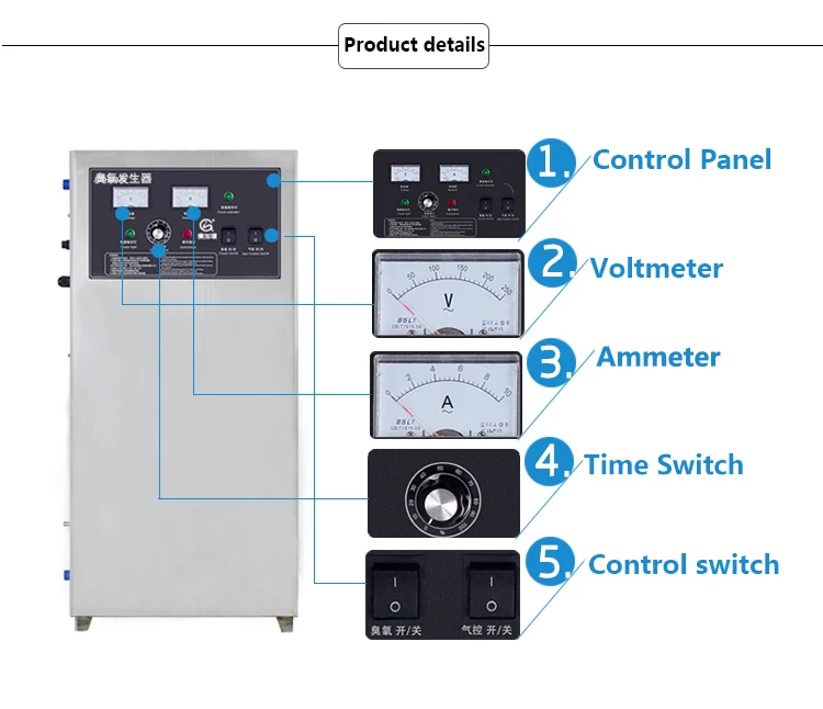 25g 30g  Wholesale price Ozone Generator for Water Purification Farm Smelly Removal