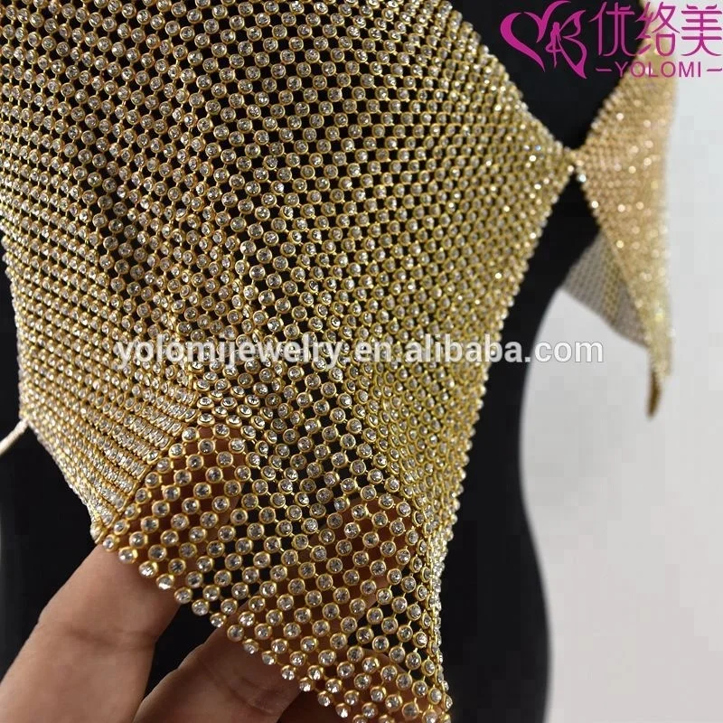 
Women Sexy Rhinestone Bra Harness Body Jewelry Unique Flash Shiny Rhinestone Sequins Bra Body Jewelry 