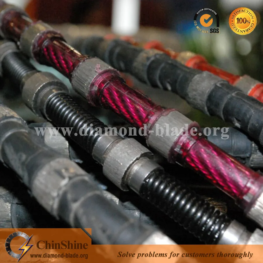 Quality Rubber Diamond Wire Rope Saw for Stone Cutting and Reinforced Concrete