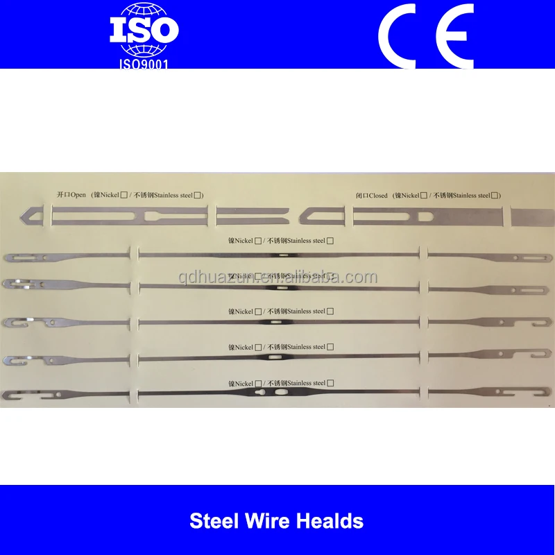 Steel Wire Heddles/Drop Wires/Heald frame accessories/Water Jet Loom Spare Parts