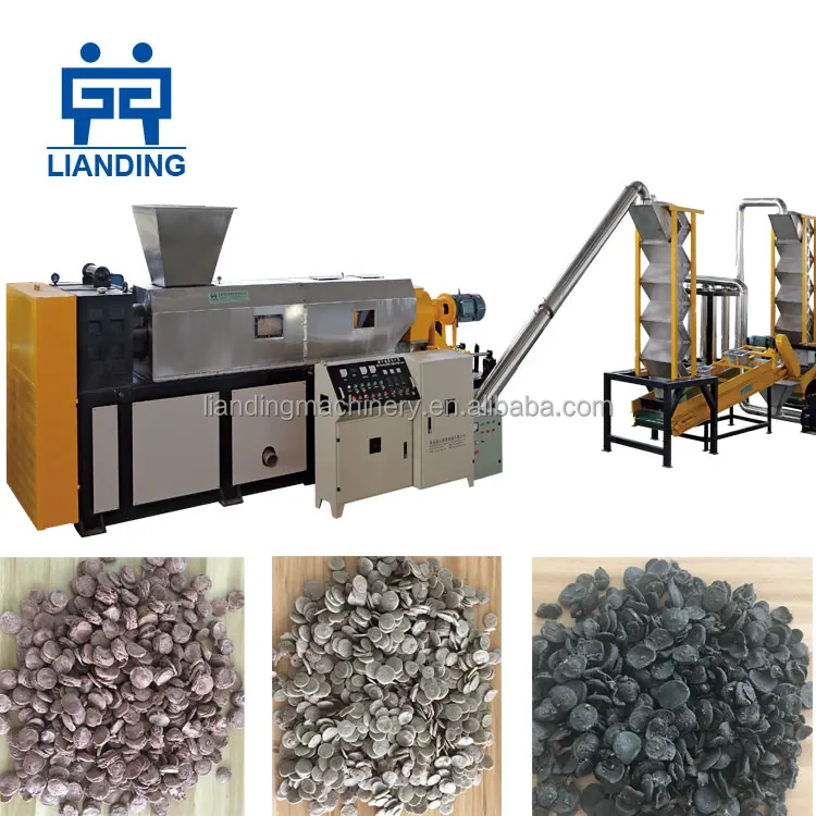 LDPE film squeezer screw press dryer / PP woven bag squeezing machine for waste plastic wet plastic