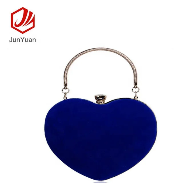 
JUNYUAN Heart Shape Lady Hand Makeup Bag For Women 