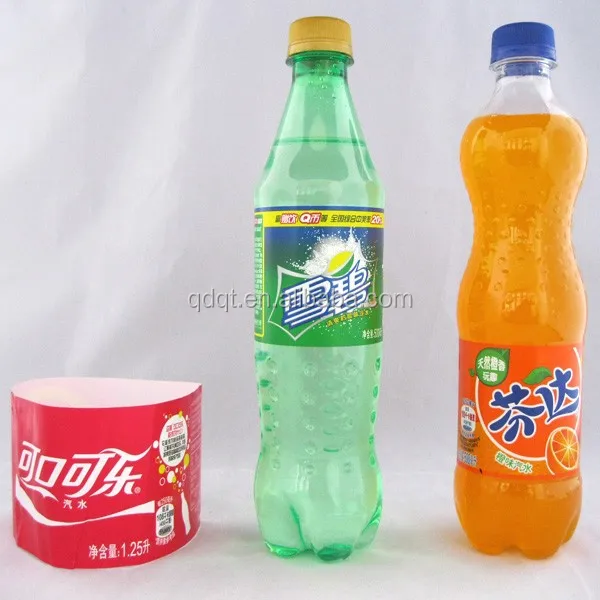 soft drinking bottle self adhesive label